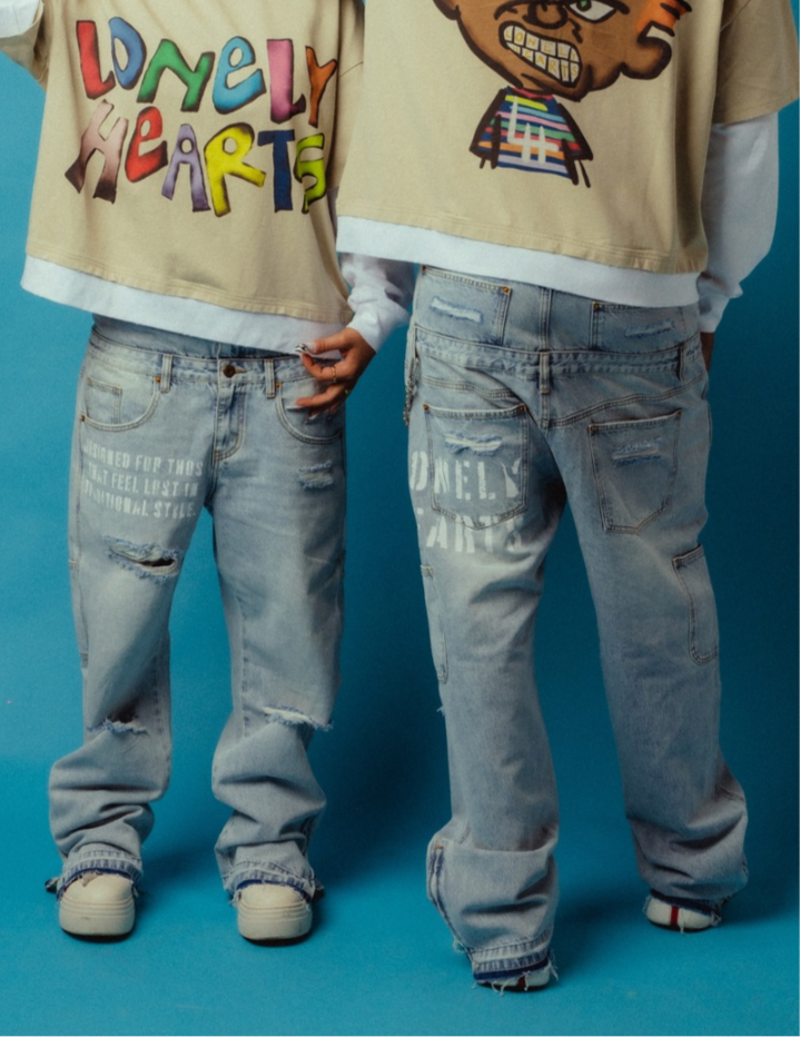 SEEING DOUBLE PANTS - light wash