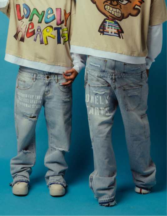 SEEING DOUBLE PANTS - light wash