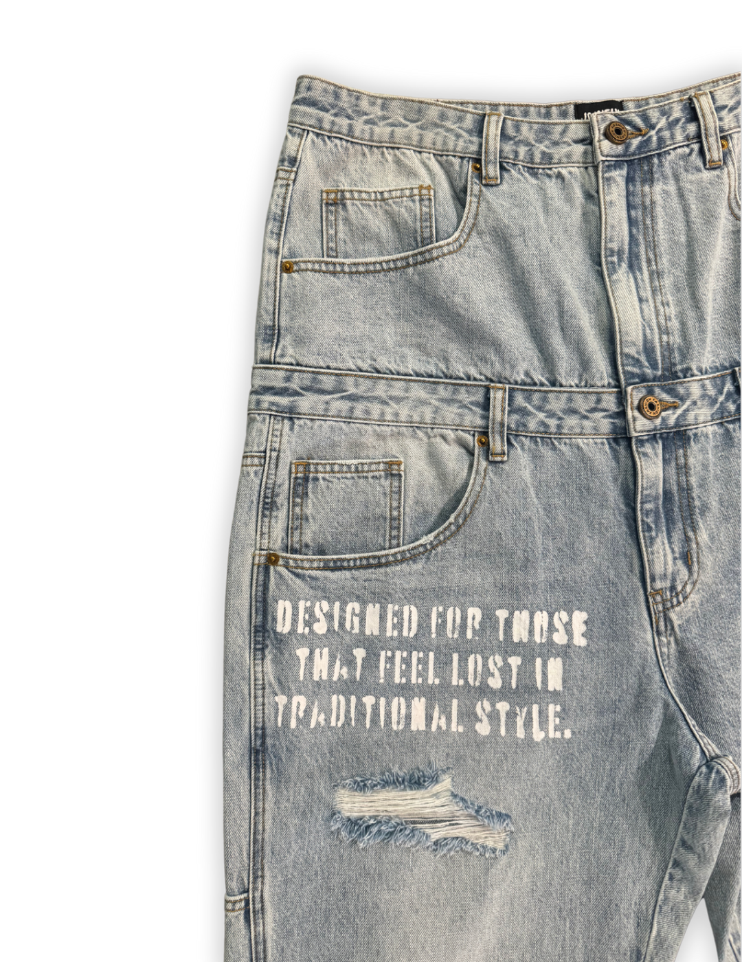 SEEING DOUBLE PANTS - light wash