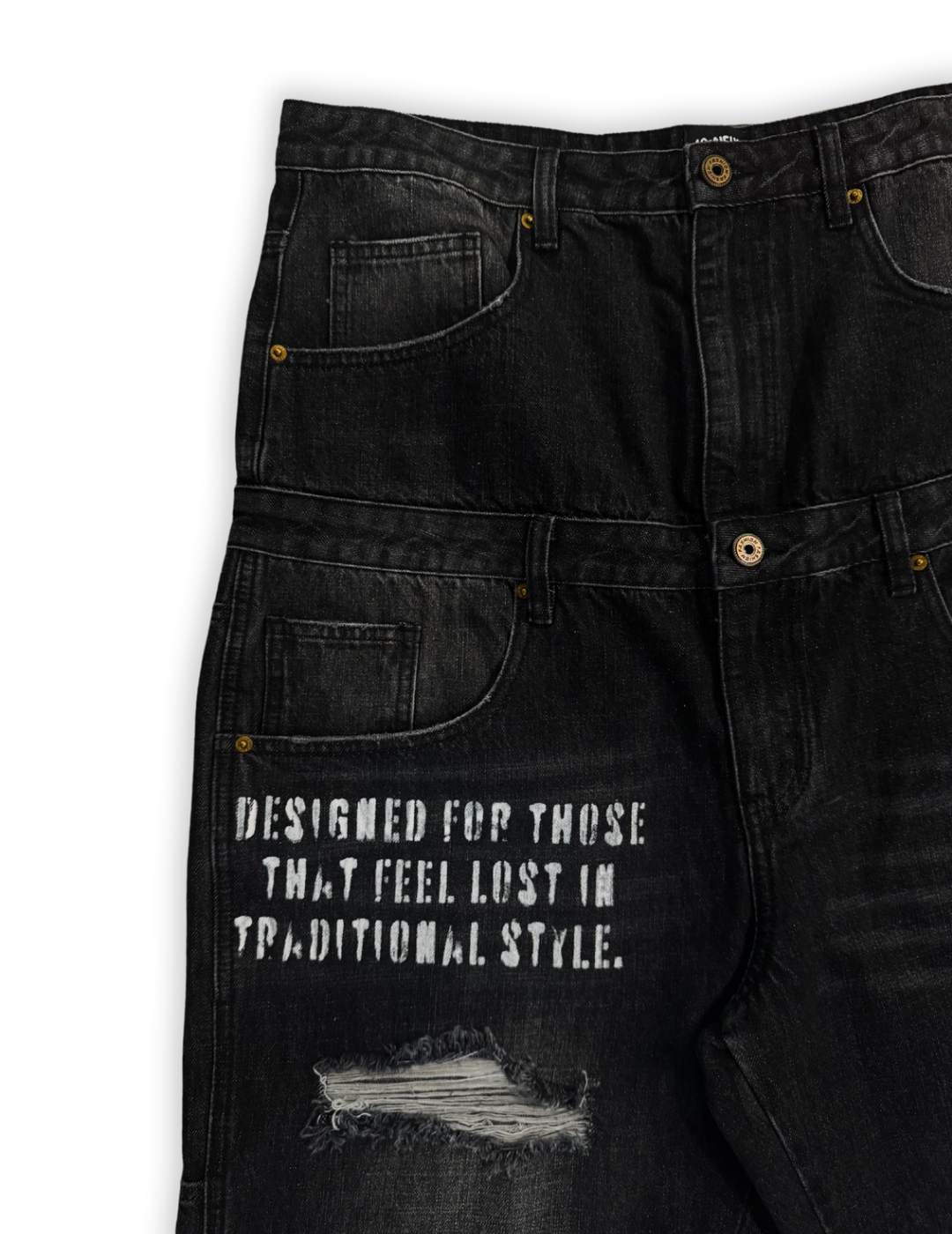 SEEING DOUBLE PANTS - black